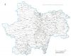 carte des villes et villages de  Saône-et-Loire