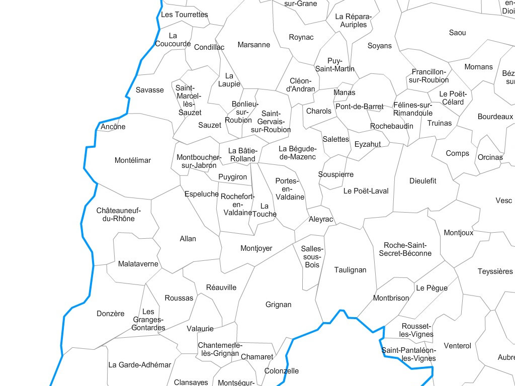 communes département drome carte Carte Personnalisable Des Villes Et Communes De La Drome communes département drome carte