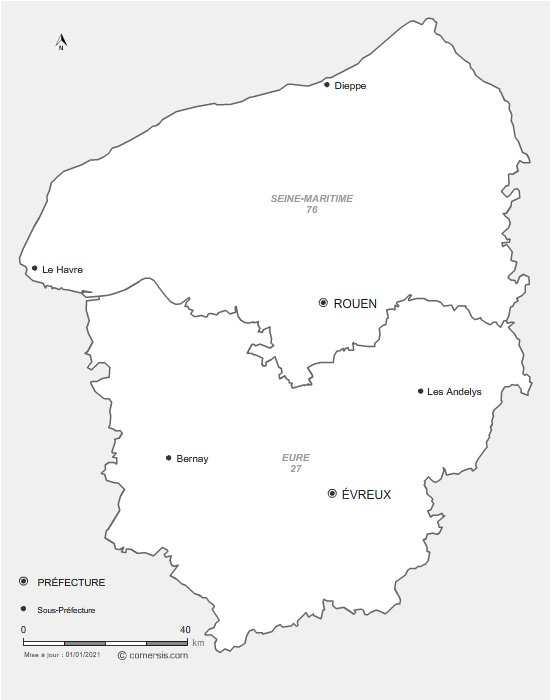 prefectures de Haute-Normandie