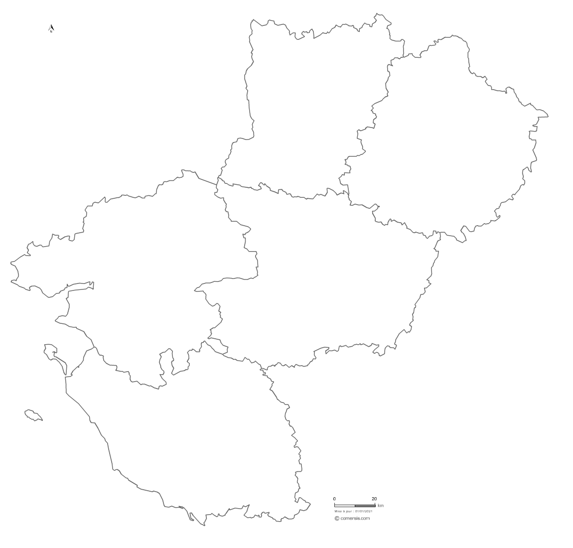 carte région pays de la loire